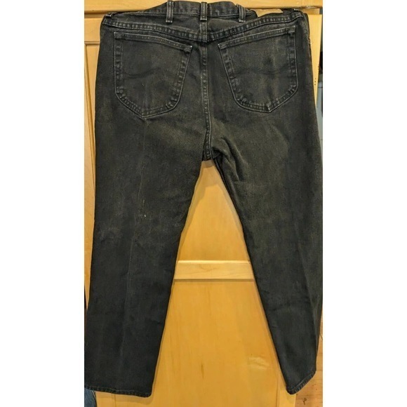 Lee Jeans Mens Size 36x30 Black Wash Straight‎ Leg denim - Picture 3 of 5